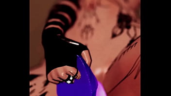 Trans girl ride a dildo in vr and cums