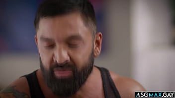 Stepdad Dominic Pacifico having a hot intense bareback gay sex with stepson Nicholas Adams