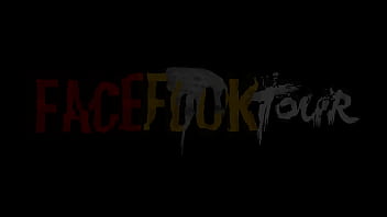 Face Fuck Tour - HUGE TITS Latina'_s Throat Dominated By Massive Dick