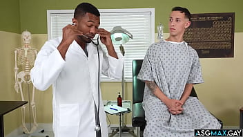 Des Irez gets a boner when a black doctor examines his prostate! With two fingers up his ass Des is craving more and soon has the doctors dick deep inside him!