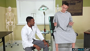 Des Irez gets a boner when a black doctor examines his prostate! With two fingers up his ass Des is craving more and soon has the doctors dick deep inside him!