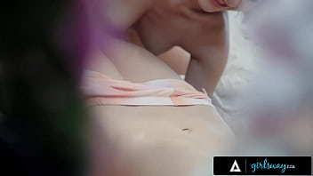 GIRLSWAY - Hot Babe Aften Opal Passionately Fingers Her Girlfriend Nicole Aria During Morning Sex