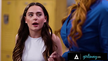 GIRLSWAY - Upset Teacher Lauren Phillips Is Turned On By Students Leana Lovings &amp_ Her BFF'_s Behavior