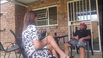 Mutual masturbation with my neighors wife end in a creampie outdoors