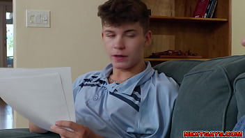 Trevor Harris notices Drake Vons big cock through his pants and loses focus