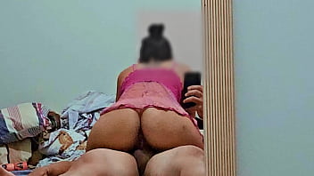 My stepsister made me cum by sitting wildly on my dick.