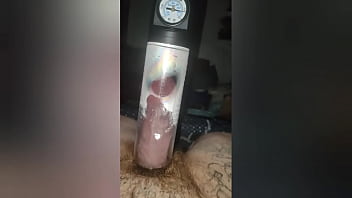 Here&#039_s my DICK, I&#039_m training him with a vacuum pump! I have already made  3 centimeters