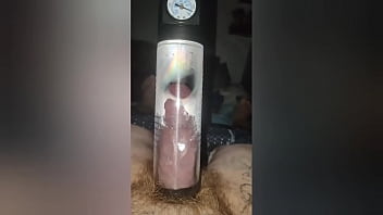 Here'_s my DICK, I'_m training him with a vacuum pump! I have already made  3 centimeters