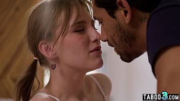 Big boobed brunette hottie Melody Marks enjoying interracial threesome fuck