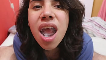 Oldie: Blowjob, cum mouthful, cumplay and swallow!