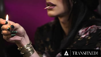 TRANSFIXED - ASMR Trans Fortune Teller Ariel Demure Hard Fucks Hot Tattooed Customer Vanessa Vega