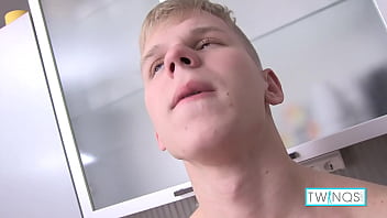 Exhibitionist Blonde Matthew Sends Some Dick Pics In The Kitchen!