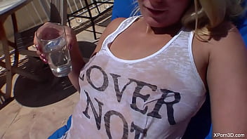 Busty Blonde Babe sucking and fucking a big dick TEASER - FULL HD 1080P MP4