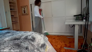 Stepmom Catches You and Says You Have a Nice Cock