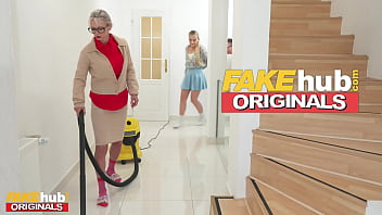 fakehub old gilf in threesome with 18 teen blonde college girl and her big cock boyfriend