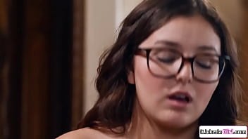 Busty stepmom spanking then pussy licking teen stepdaughter