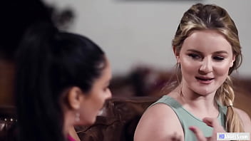 Tricky cougar have lesbian sex with hot babysitter