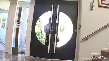 Skinny Ebony Teen seduce Big Dick Stranger With Guy to Interracial Fuck