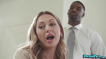 Adira Allure Has Threeway With Two Black Dicks