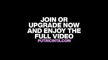 Putri Cinta Bending Over Revealing Her Tight Ass Hole