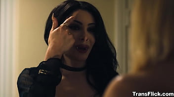 Trans Ariel Demure and her girlfriend Braylin Bailey tightening their bond by having one passionate fuck sesh