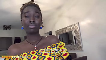 Tall Black Amateur Babe Shags Big Cock Fake Agent - AfricanCasting