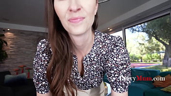 Stepmom In Red Lingerie And Curvy Body Does Anal