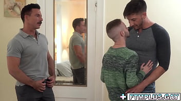 Asher flipped from the front to the back and welcomed Reese with his gaping and ready for cock to enter. Jordan and Reese took turns banging that hole