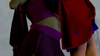 Superheroine Belly Inflation