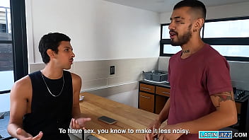 You want leche? Yeah, give it to me! Enrique Mudu and Alberto Chimal - Two Latinos with HUGE cocks fucking having fun together!