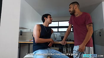 You want leche? Yeah, give it to me! Enrique Mudu and Alberto Chimal - Two Latinos with HUGE cocks fucking having fun together!