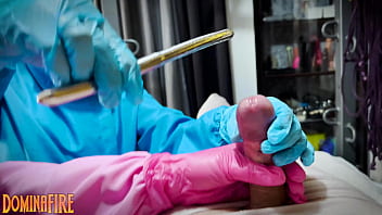 Femdom Sounding in Bondage by DominaFire