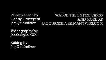 FtM and MtF trans couple flip fuck - Gabby Graveyard cums on Jaq Quicksilver'_s pussy - trailer