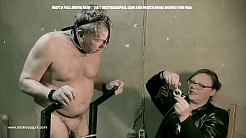 Dominatrix Mistress April - Three slaves with One Whip