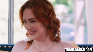 Redhead housewife meets transgender neighbor