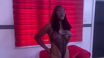 She Surprised Me With Her Ebony Dripping Wet Pussy