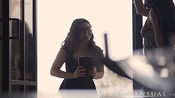 My stepsister hides a huge cock under her dress