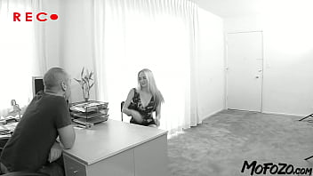 MOFOZO.com - Blonde Porn Model Gets The Cum On Her Ass