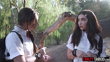 Sexy perfect ass babe April Olsen fucks her lesbian classmate Jane Wilde