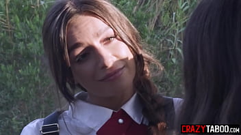 Sexy perfect ass babe April Olsen fucks her lesbian classmate Jane Wilde