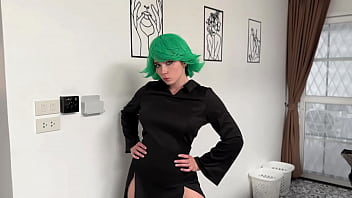 Tatsumaki from One Punch Man Got Hard Dick in Her Pussy and Throat POV