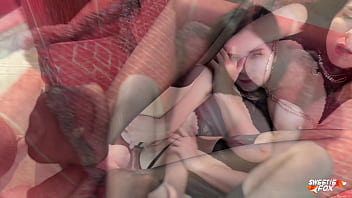 Anal Fuck with Stunning Brunette in Stockings with Cum on Big Ass POV