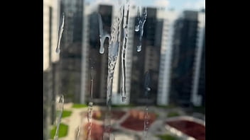 Publicly jerking off my muscular dick on the balcony! Did the neighbors notice me?