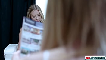 I facesitted this big tits blonde tgirl