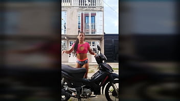 TS Angelique Monroe - Washing my bike