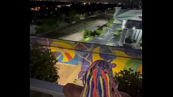 BBC LATINA MIAMI BALCONY FUCK!