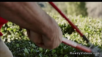 Muscle cowboy anal fucks spoiled twink at a ranch