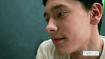 Dark Haired Gay Teen Logan Jerks Off His Massive Hard Cock!