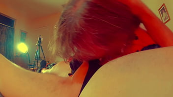 Goth granny cock sucker