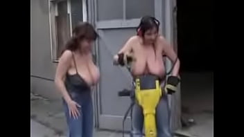collosal tits doing construction